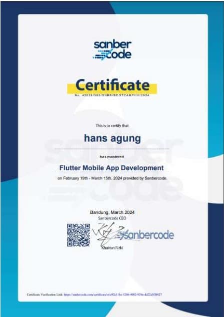 Flutter Certification